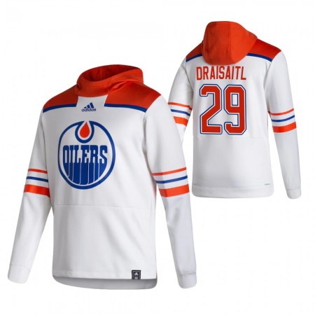 Edmonton Oilers Leon Draisaitl 29 2020-21 Reverse Retro Chandails à capuchon - Homme